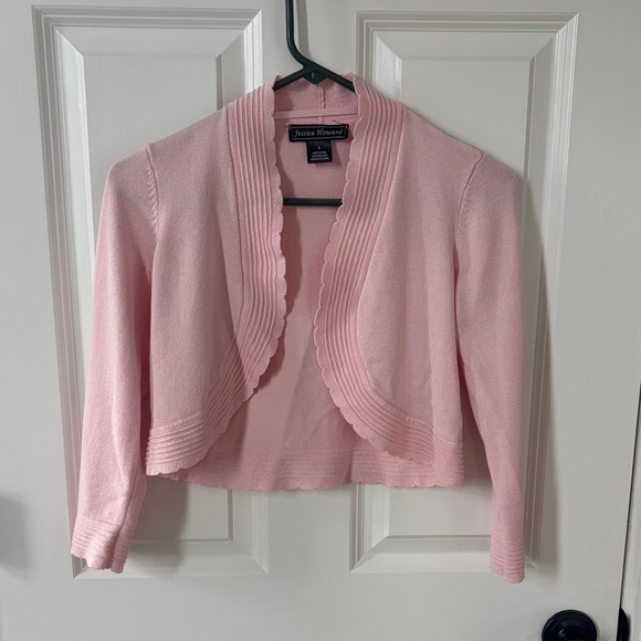 Jessica Howard Light Pink Women's Shrug - Picture 1 of 5
